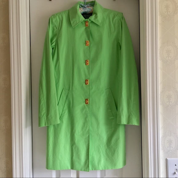 Elegant Ralph Lauren pastel green trench coat!!💐 - Picture 8 of 8